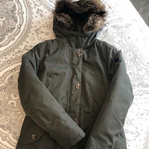 Northface Muana Kea Parka, Taupe Green Heather